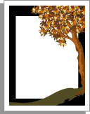 Fall leaves stationery border. Download stationery and letterhead.