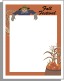 Fall festival flyer. Download stationery and letterhead.