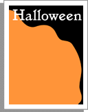 Halloween bacground. Download stationery and letterhead.