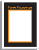 Happy Halloween stationery border. Download stationery and letterhead.
